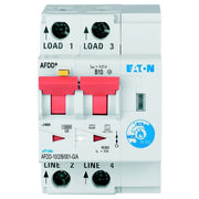 Eaton - Kombination FI-Schalter/Leitungsschutzschalter mit Zusatzeinrichtung Brandschutzschalter AFDD-10/2/B/001-G/A 2p,B,10A,10mA,TypG/A