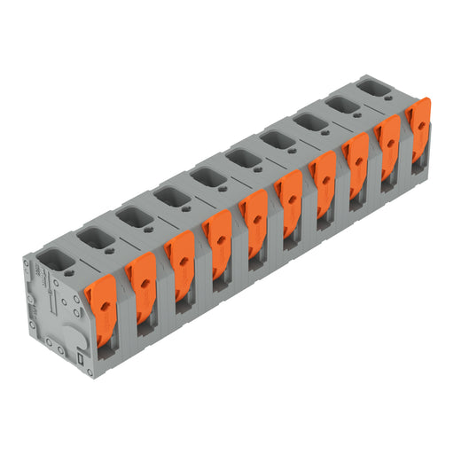 WAGO - Leiterplattenklemme Hebel 2606-3360 6mm²,grau − 22 Stück
