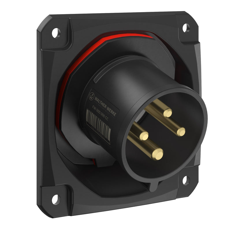 Walther Werke - CEE-Gerätestecker (IEC 60309) CEE NEO Anbaugerätestecker FW732406CC schräg 32A 4P 6h