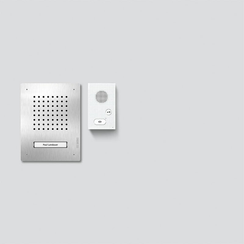 Siedle&Söhne - Türsprech-Set Audio-Set Siedle Classic SET CLAB 850-1 E/W Edelstahl/Weiß