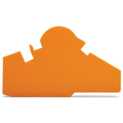WAGO - Abschluss- und Zwischenplatte für Reihenklemme Abschluß- u.Trennplatte 282-386 orange, 1,5mm dick − 10 Stück