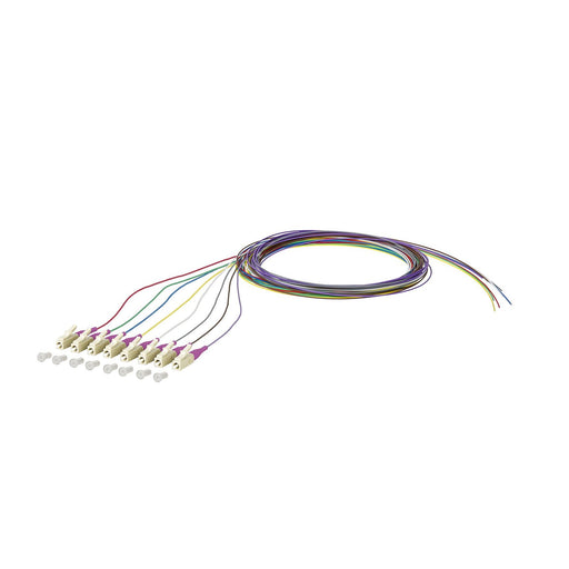 Metz Connect - LWL-Pigtail OpDAT Pigtail LC-PC 150N1JO0020E8 OM4 8 Farben − 8 Stück