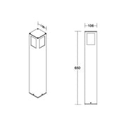Brumberg Leuchten - Wegeleuchte LED-Pollerleuchte 65192103 3000K, graphit
