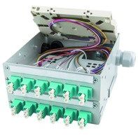 Telegärtner - Patchpanel LWL STX Tragschienen-Verteiler 100022864 24xG50/125 OM3 12XST