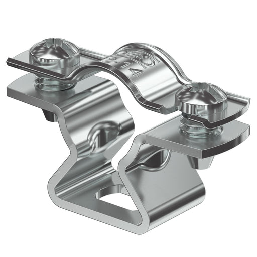 OBO Bettermann - Befestigungsschelle für Kabel/Rohre Abstandschelle ASL 733 14 ALU mit Langloch 12-14mm − 25 Stück