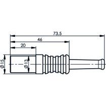 Telegärtner - Koax-Steckverbinder Kabelstecker Cr schwarz 100024383 4/13 G29(0.45L/1.4)