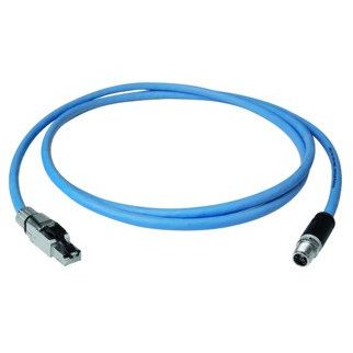 Telegärtner - Konfektionierte Leitung für steckbare Gebäudeinstallation STX M12x1-RJ45 VL 100017236 X-kod. Cat.6A(IEC)