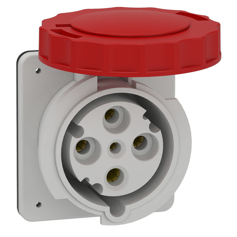 Schneider Electric - CEE-Anbausteckdose (IEC 60309) Industriesteckdose 81682 gerade, 63A, 3p+E