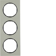 Berker - Abdeckrahmen Rahmen Eds/sw 10132204 3fach