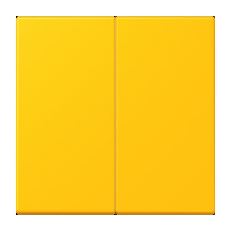 Jung - Abdeckung/Bedienelement für Installationsschalterprogramme Wippe 2fach LC 995 263 le jaune vif (4320W)