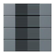 Jung - Abdeckung/Bedienelement für Installationsschalterprogramme Tastensatz 4fach LC 504 TSA 251 gris 59