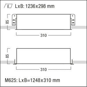 Zumtobel Group - Decken - /Wandleuchte LED - Einbauleuchte MIREL - O NIV#42925664 3600 - 830 M625LLDO KA
