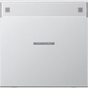 Jung - Abdeckung/Bedienelement für Installationsschalterprogramme Wippe Schriftfeld alu AL 2990 NAKO5 für Kontrollschalter