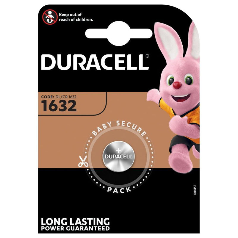 Hückmann - Batterie Knopfzelle Lithium 3V D1632 (Bli.1) CR1632 Duracell