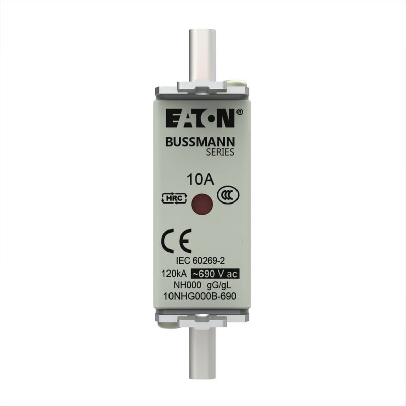Eaton - Messersicherung Sicherungseinsatz Nieders. 10NHG000B-690 10A AC 690V 120kA − 3 Stück