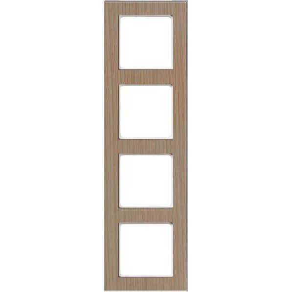 Peha - Abdeckrahmen Rahmen 4-fach D 20.674.201.022 Holz eiche-rws