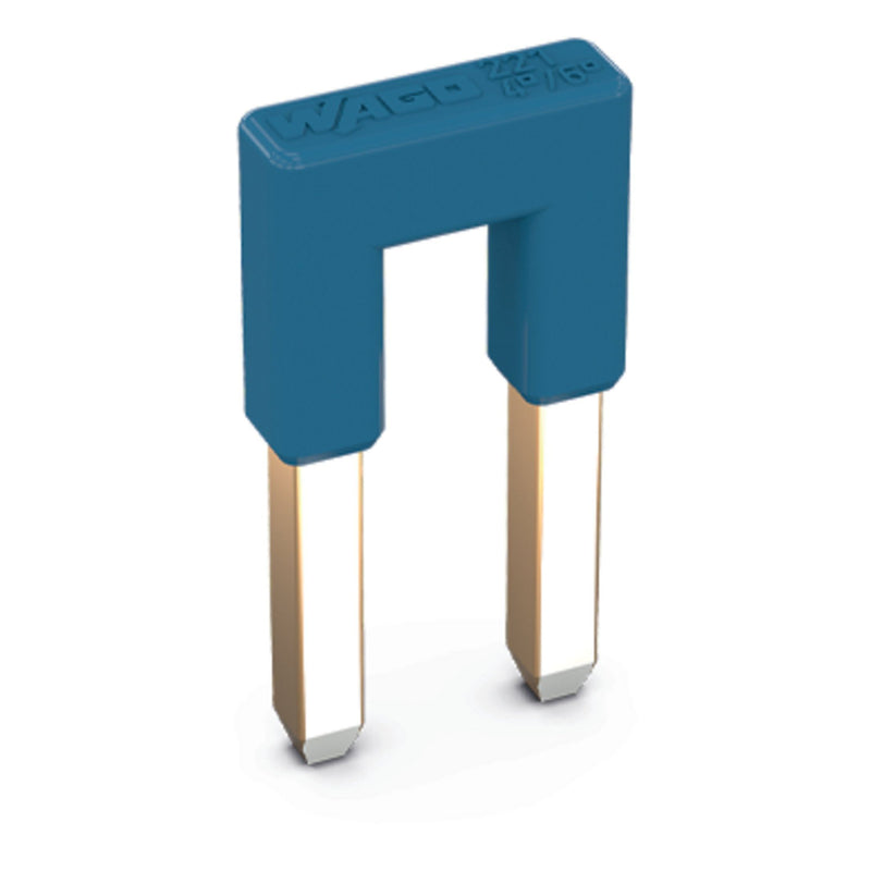 WAGO - Querverbinder/Brücker für Reihenklemme Brücker f.Leitereinführung 221-942/000-006 2-fach,blau − 5 Stück