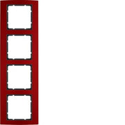 Berker - Abdeckrahmen Rahmen rt/anth 10143012 4fach