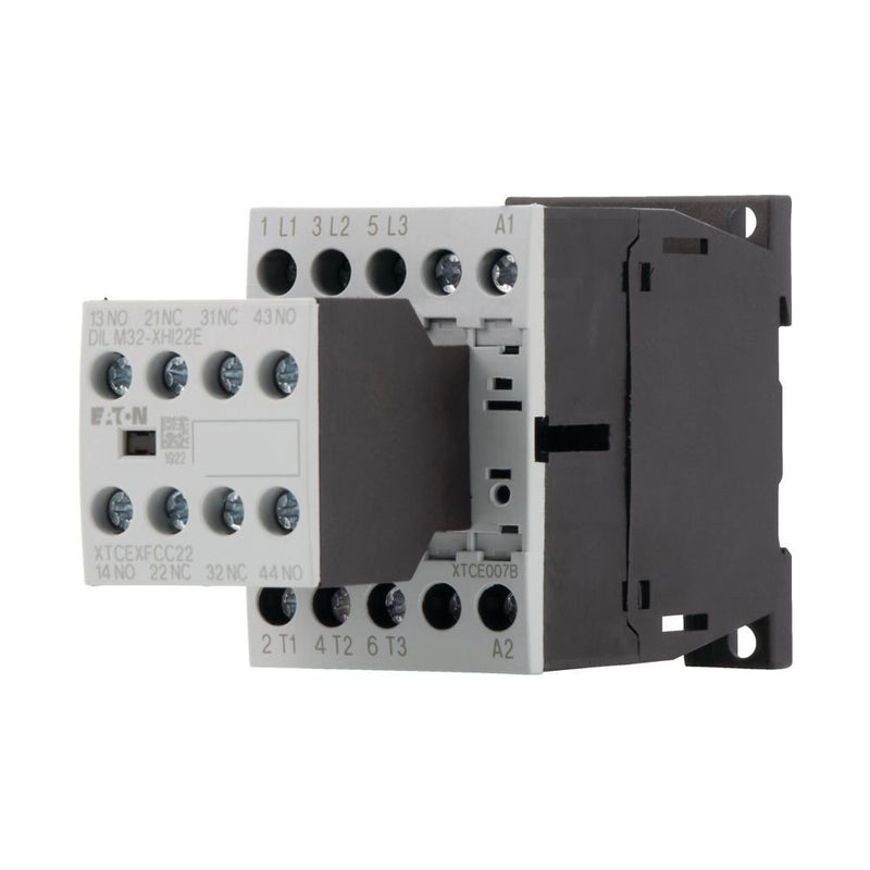 Eaton - Leistungsschütz zum Schalten von Wechselstrom Leistungsschütz DILM7-22(24VDC) 3kW, 2S, 2Ö