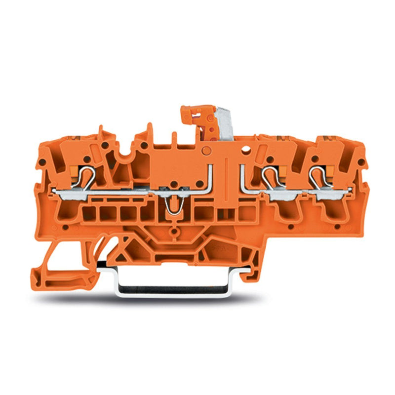 WAGO - Trenn- und Messtrenn-Reihenklemme 3Leiter-Trenn-u.Messklemme 2202-1772 orange − 50 Stück