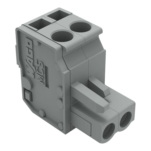 WAGO - Kabelsteckverbinder für Leiterplattensteckverbinder 1-Leiter Federleiste 232-202/026-000 CAGECLAMP 2,5mm²,gr − 100 Stück