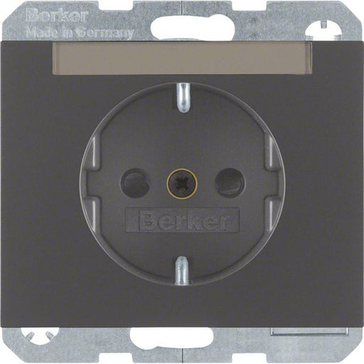 Berker - Steckdose SCHUKO-Steckdose 47387006 mit Beschriftungsf