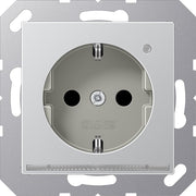 Jung - Steckdose SCHUKO-Steckdose 16A 250V A 1520-O AL LNW LED-Orient.licht ws