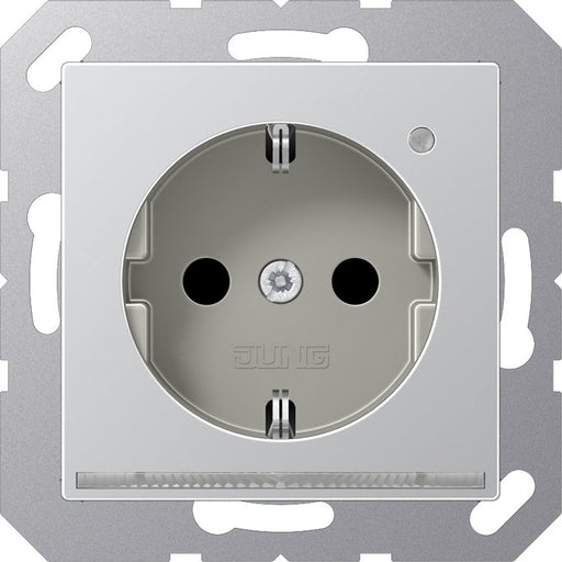 Jung - Steckdose SCHUKO-Steckdose 16A 250V A 1520-O AL LNW LED-Orient.licht ws
