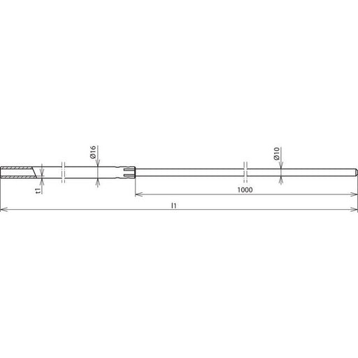 DEHN - Fangeinrichtung für Blitzschutz Rohr-Fangstange RFS 16 10 4000 AL D16mm L4000mm