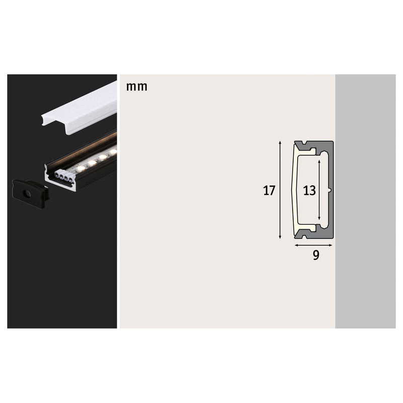 Paulmann - Mechanisches Zubehör/Ersatzteile für Leuchten LED-Strip Profil 789.01