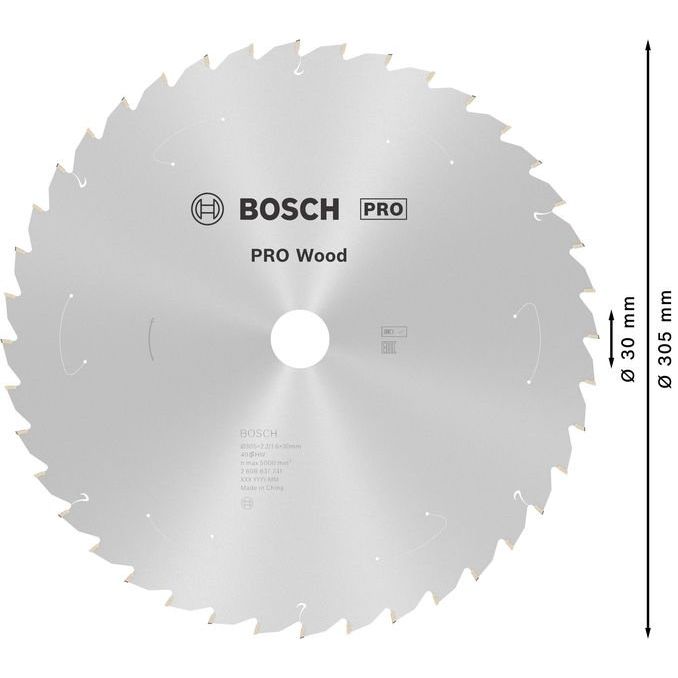 Bosch - Kreissägeblatt PRO Wood cordless 2608837741 Kreissägeblatt 305 x