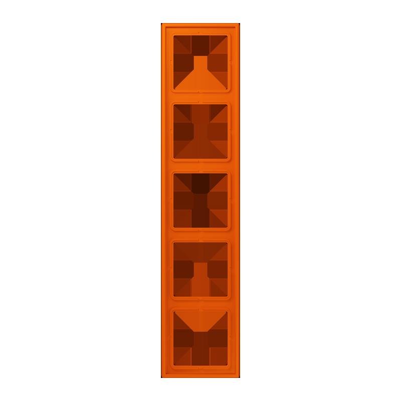 Jung - Abdeckrahmen Rahmen 5-fach LC 985 224 orange