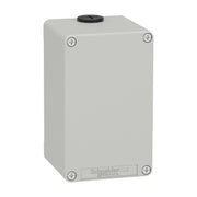 Schneider Electric - Gehäuse für Befehls- und Meldegeräte Leergehäuse XAP, Metall XAPD24 grau, ohne Bohrung