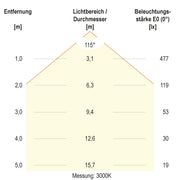 EVN Lichttechnik - Decken-/Wandleuchte LED-Anbauleuchte DDT300925 CCT Switch