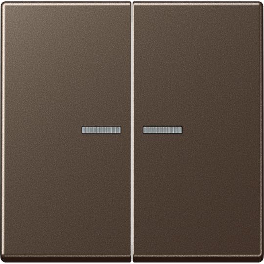 Jung - Bussystem-Tastsensor KNX RF Taster 2fach A 10921 ST RF MO Duroplast lackiert