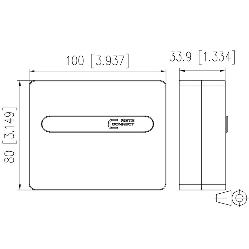 Metz Connect - Leergehäuse OpDAT ADT leer rws 1501100000HC für 4xSC/2xLC-D − 1 Stück