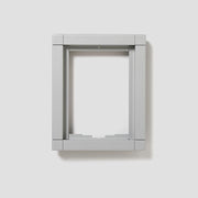 Siedle&Söhne - Montageelement für Türstation Kombirahmen KR 611-1/1-0 SM sil/met