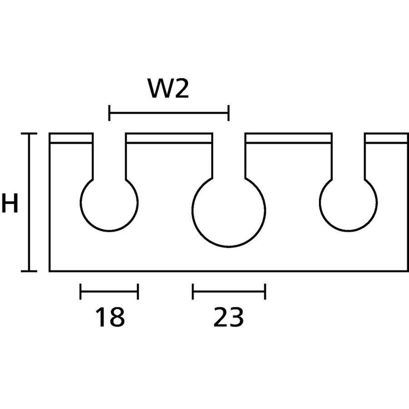 HellermannTyton - Verdrahtungskanal HTWD-PC-100X50-PVC-G − 16 Meter