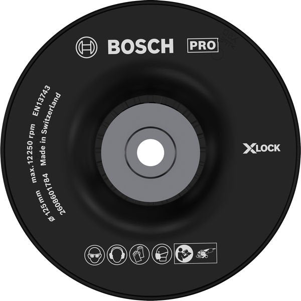 Bosch - Stützteller für Schleifwerkzeug PRO Stützteller 2608601784 hart, 125 mm, M14
