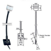 Scharnberger+Hasenbein - Anzeige- und Signallampe LED-Aufbau-Signalleuchte 32013 370mm Kopf hellgrau