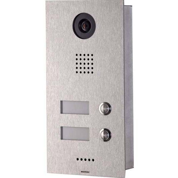 Wantec - Funktionsmodul für Türkommunikation Türsprechstelle 2 Tasten 4002 MONOLITH C IP Vision