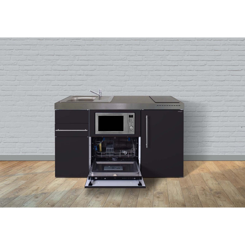 Stengel - Mini-Küche Miniküche Premiumline MPGSMSM150GSMWGKFreB Schwarz matt