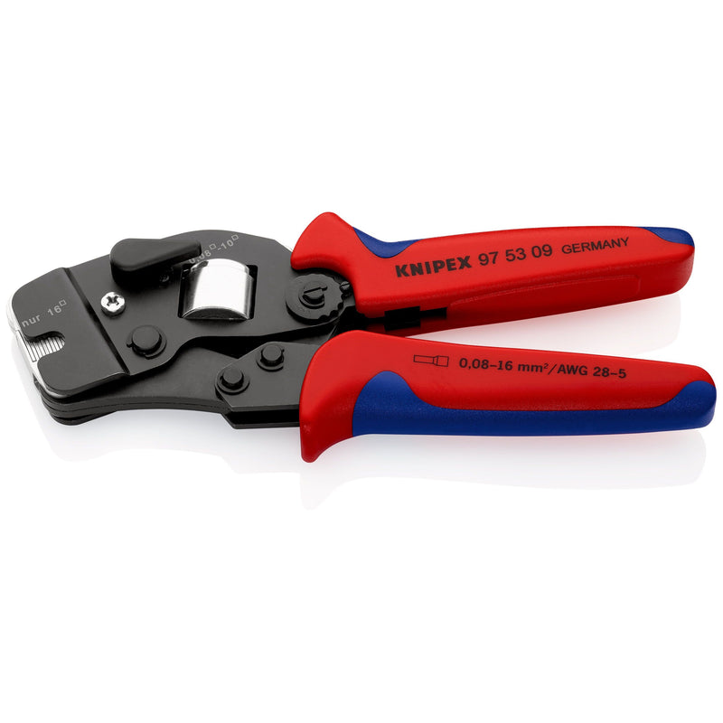 Knipex - Presswerkzeug Kabelschuhe/Verbinder, Aderendhülsen, Schirmanschluss Crimpzange 97 53 09 f.Aderendh. 190mm
