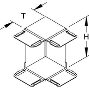 Niedax - Inneneck für Geräteeinbaukanal GK.Inneneck-Einsatz GKIE 220T80 L