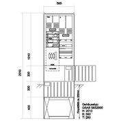 GSAB Elektrotechnik - Zähler-Komplettschrank Zähleranschlußsäule 08.00.1P1V2 1 Zähler/TSG