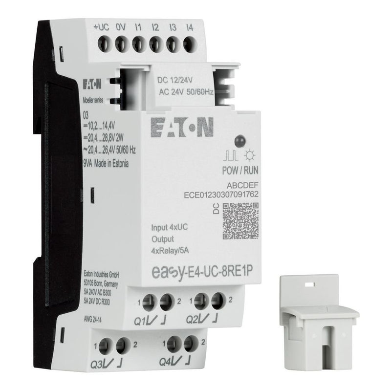 Eaton - Logikmodul Ein-/Ausgangserweiterung EASY-E4-UC-8RE1P easyE4 12/24V DC