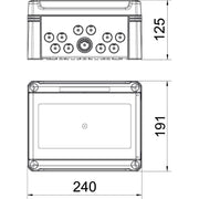 OBO Bettermann - Installationskleinverteiler Kleinverteiler SDB 09 PC für max. 9 TE