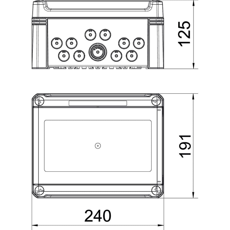 OBO Bettermann - Installationskleinverteiler Kleinverteiler SDB 09 PC für max. 9 TE