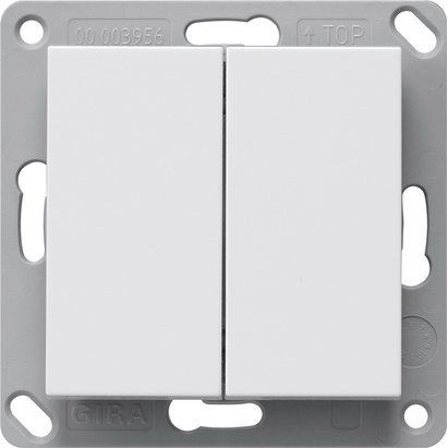 Gira - Bussystem-Tastwippe RF Wandsender 2f KNX 517827 Reinweiß m