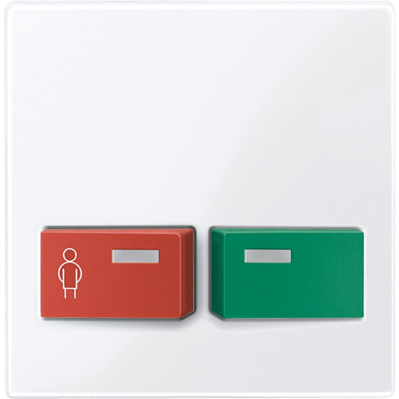 Merten - Zentralelement Klinikinstallation Zentralplatte aws/gl 451425 für Abstelltaster
